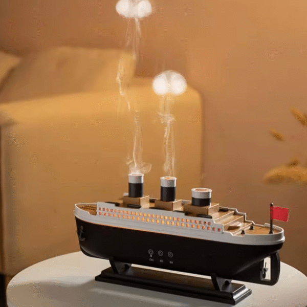Humidificador Barco ModeloTitanic aromático  de 250ml