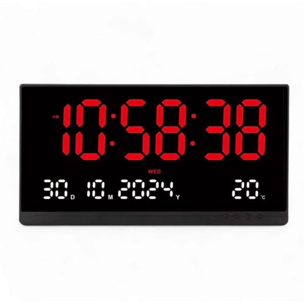 Reloj de Pared Digital Grande de 48x26cm