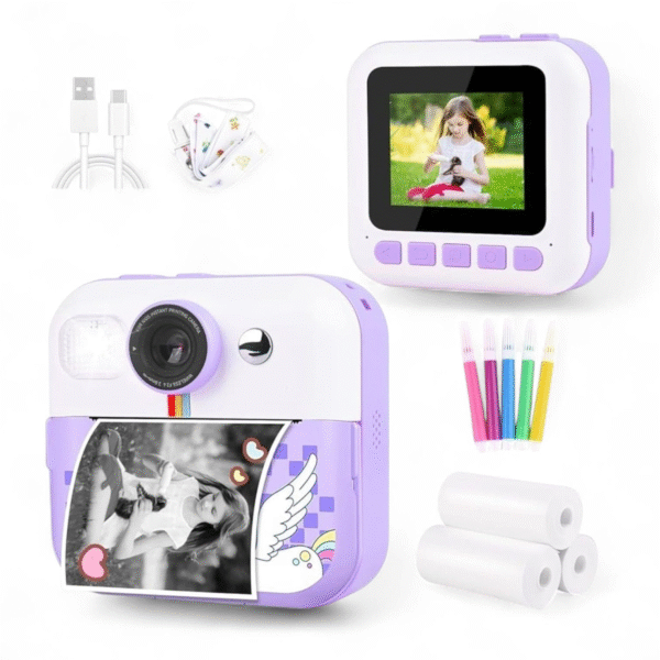 Mini Cámara Instantánea Infantil con Impresora Térmica