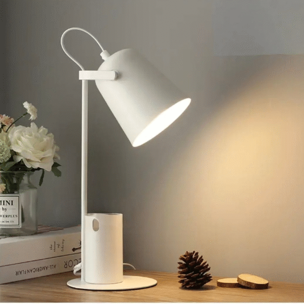 Lámpara de Mesa y Escritorio Blanca Moderna