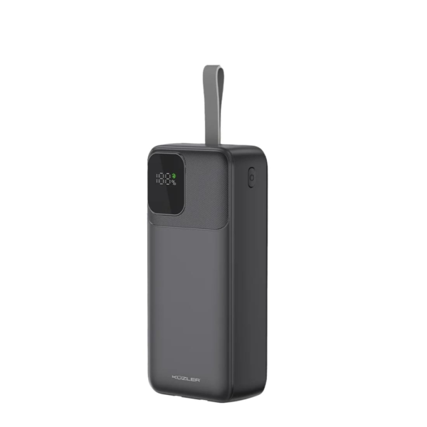 Power Bank 30000mAh Kuzler Cargador Portátil Súper Rápido 22W con Cables Integrados