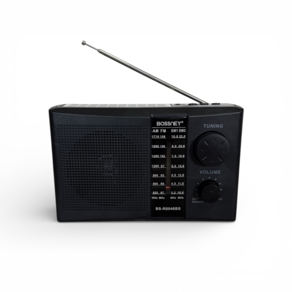 Radio Portátil Bossney Solar Bluetooth FMAMSW con Linterna