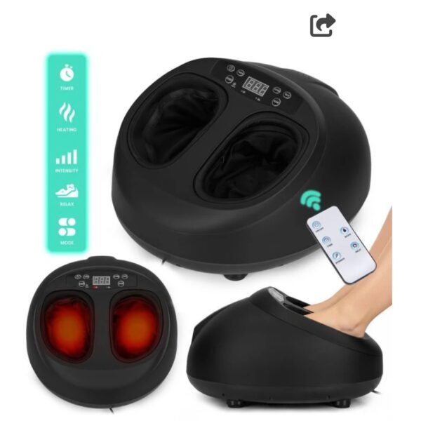 Masajeador de Pies 4D con Calor y Compresión de Aire
